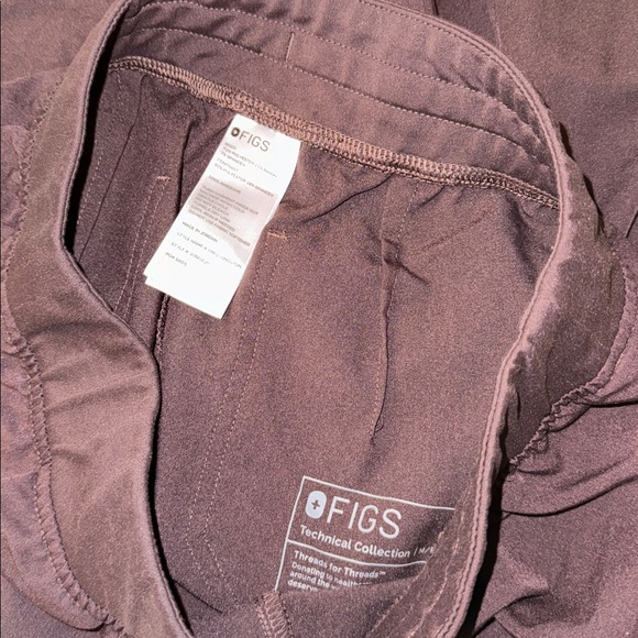 Women's espresso high waisted Livingston - petite scrub pants - Picture 8 of 9